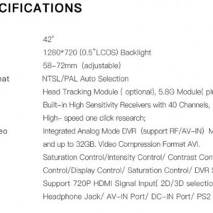 TOPSKY F7X V2 spec