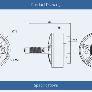 T-motor F40 Pro III – dimension`