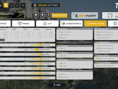 Tryp FPV Update betaflight PID Filter